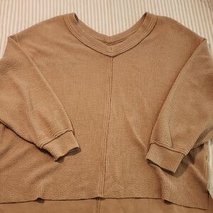 Aerie Cozy Tan Sweater